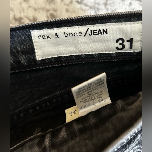 Rag & Bone NWT black / grey straight leg jeans - Picture 5 of 14
